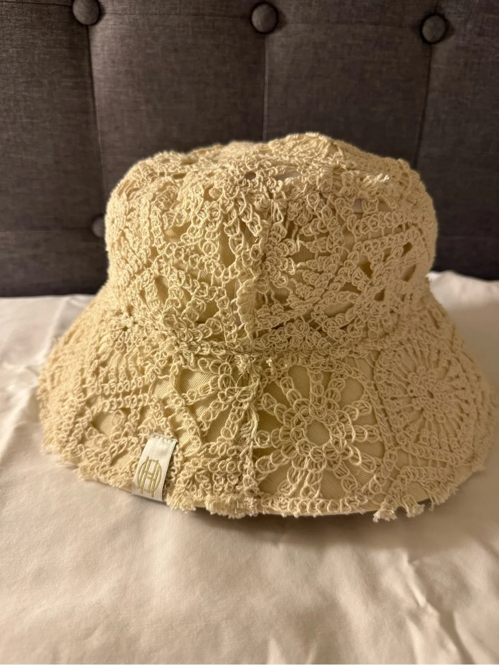 House of Harlow Crochet Bucket Hat